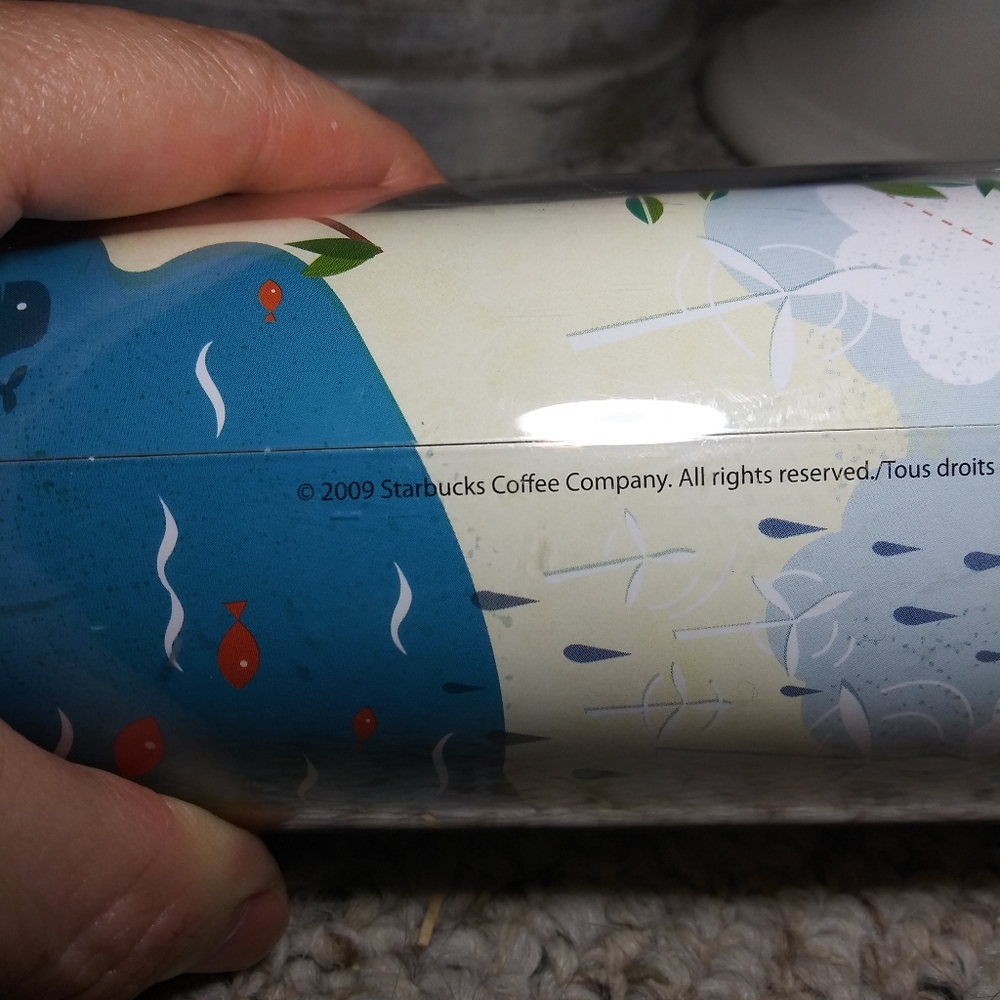 Rare 2009 Starbucks Cartoon Graphic City Plastic Travel Mug - Picture 5 of 10